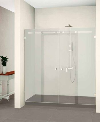 מקלחון חזית שתי דלתות הזזה ב C.N.C