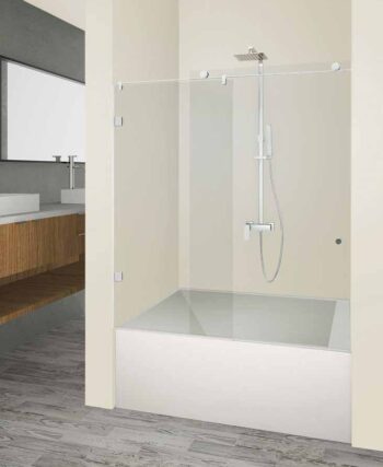 אמבטיון חזית קבוע ודלת זזה