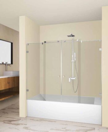 אמבטיון חזית שתי דלתות הזזה