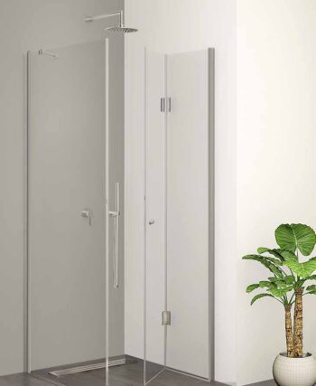 מקלחון פינתי ימין הרמוניקה ושמאל קבוע