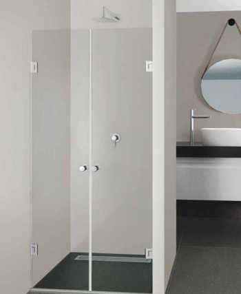 מקלחון חזית שתי דלתות