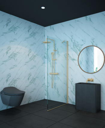 דופן קבועה למקלחת